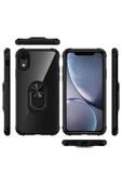 CEPCASE    Iphone Xr 6.1 Kılıf Arka Şeffaf Köşe Ve Yüzük Renkli Darbeye Dayanıklı Sert Pc Kapak thumbnail 3