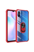 CEPCASE    Xiaomi Redmi 9a Kılıf Arka Şeffaf Köşe Ve Yüzük Renkli Darbeye Dayanıklı Sert Pc Kapak thumbnail 1