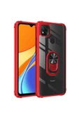 CEPCASE    Xiaomi Redmi 9c Kılıf Arka Şeffaf Köşe Ve Yüzük Renkli Darbeye Dayanıklı Sert Pc Kapak thumbnail 2