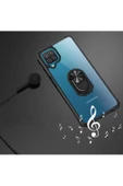 CEPCASE    Samsung Galaxy M12 Kılıf Arka Şeffaf Köşe Ve Yüzük Renkli Darbeye Dayanıklı Sert Pc Kapak thumbnail 3