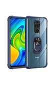 CEPCASE    Xiaomi Redmi Note 9 Kılıf Arka Şeffaf Köşe Ve Yüzük Renkli Darbeye Dayanıklı Sert Pc Kapak thumbnail 2