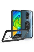 CEPCASE    Xiaomi Redmi Note 9 Kılıf Arka Şeffaf Köşe Ve Yüzük Renkli Darbeye Dayanıklı Sert Pc Kapak thumbnail 3