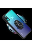 CEPCASE    Huawei Y6 2019 Kılıf Arka Şeffaf Köşe Ve Yüzük Renkli Darbeye Dayanıklı Sert Pc Kapak thumbnail 3
