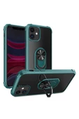 CEPCASE    Iphone 11 Kılıf Arka Şeffaf Köşe Ve Yüzük Renkli Darbeye Dayanıklı Sert Pc Kapak thumbnail 3