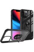 CEPCASE    Iphone 13 Pro Max Kılıf Arka Şeffaf Köşe Ve Yüzük Renkli Darbeye Dayanıklı Sert Pc Kapak thumbnail 3