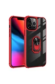 CEPCASE    Iphone 13 Pro Max Kılıf Arka Şeffaf Köşe Ve Yüzük Renkli Darbeye Dayanıklı Sert Pc Kapak thumbnail 1