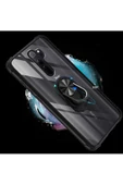 CEPCASE    Xiaomi Redmi Note 8 Pro Kılıf Arka Şeffaf Köşe Ve Yüzük Renkli Darbeye Dayanıklı Sert Pc Kapak - 5