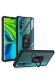 CEPCASE    Xiaomi Mi Note 10 Lite Kılıf Arka Şeffaf Köşe Ve Yüzük Renkli Darbeye Dayanıklı Sert Pc Kapak - 6