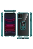CEPCASE    Iphone 11 Kılıf Arka Şeffaf Köşe Ve Yüzük Renkli Darbeye Dayanıklı Sert Pc Kapak thumbnail 5