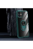 CEPCASE    Iphone 11 Kılıf Arka Şeffaf Köşe Ve Yüzük Renkli Darbeye Dayanıklı Sert Pc Kapak thumbnail 6