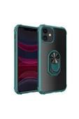 CEPCASE    Iphone 11 Kılıf Arka Şeffaf Köşe Ve Yüzük Renkli Darbeye Dayanıklı Sert Pc Kapak thumbnail 1