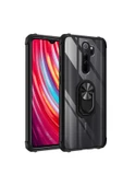 CEPCASE    Xiaomi Redmi Note 8 Pro Kılıf Arka Şeffaf Köşe Ve Yüzük Renkli Darbeye Dayanıklı Sert Pc Kapak - 2