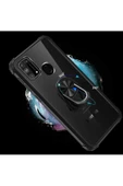 CEPCASE    Samsung Galaxy M31 Kılıf Arka Şeffaf Köşe Ve Yüzük Renkli Darbeye Dayanıklı Sert Pc Kapak thumbnail 3