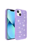 CEPCASE    Iphone 13 Kılıf Parlayan Tasarım Kamera Çıkıntılı Airbagli Tam Koruma Twinkle Kapak thumbnail 2