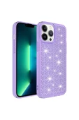 CEPCASE    Iphone 13 Pro Kılıf Parlayan Tasarım Kamera Çıkıntılı Airbagli Tam Koruma Twinkle Kapak thumbnail 1