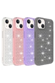 CEPCASE    Iphone 13 Kılıf Parlayan Tasarım Kamera Çıkıntılı Airbagli Tam Koruma Twinkle Kapak thumbnail 3
