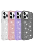 CEPCASE    Iphone 14 Pro Kılıf Parlayan Tasarım Kamera Çıkıntılı Airbagli Tam Koruma Twinkle Kapak - 3