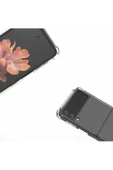 CEPCASE    Samsung Galaxy Z Flip 3 Kılıf Darbelere Dayanıklı Dört Köşe Airbag 2mm Anti Shock Silikon thumbnail 4