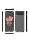 CEPCASE    Samsung Galaxy Z Flip 4 Kılıf Darbelere Dayanıklı Dört Köşe Airbag 2mm Anti Shock Silikon - 3
