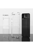 CEPCASE    Samsung Galaxy Z Flip 3 Kılıf Darbelere Dayanıklı Dört Köşe Airbag 2mm Anti Shock Silikon thumbnail 6