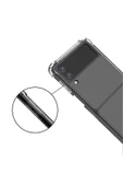 CEPCASE    Samsung Galaxy Z Flip 3 Kılıf Darbelere Dayanıklı Dört Köşe Airbag 2mm Anti Shock Silikon thumbnail 3