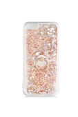 CEPCASE    Iphone 6 Kılıf Yüzük Standlı Sıvılı Simli Pullu Renkli Desenli Silikon Kapak thumbnail 2