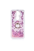 CEPCASE    Oppo A9 2020 Kılıf Yüzük Standlı Sıvılı Simli Pullu Renkli Desenli Silikon Kapak thumbnail 2