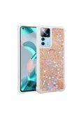 CEPCASE    Xiaomi Mi 12t Kılıf Yüzük Standlı Sıvılı Simli Pullu Renkli Desenli Silikon Kapak - 2