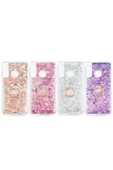 CEPCASE    Huawei P30 Lite Kılıf Yüzük Standlı Sıvılı Simli Pullu Renkli Desenli Silikon Kapak thumbnail 3
