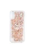 CEPCASE    Samsung Galaxy A01 Kılıf Yüzük Standlı Sıvılı Simli Pullu Renkli Desenli Silikon Kapak thumbnail 1