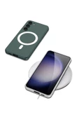CEPCASE    Samsung Galaxy S23 Kılıf Wireless Şarj Özellikli Magsafe Mıknatıslı Ince Zarif Silikon Kapak thumbnail 3