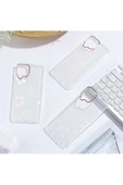 CEPCASE    Samsung Galaxy M22 Kılıf Desenli Parlayan Fosforlu Renk Geçişli Shiny Kapak - 3