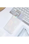 CEPCASE    Samsung Galaxy M22 Kılıf Desenli Parlayan Fosforlu Renk Geçişli Shiny Kapak - 1