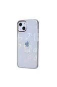 CEPCASE    Iphone 13 Kılıf Desenli Parlayan Fosforlu Renk Geçişli Shiny Kapak - 2