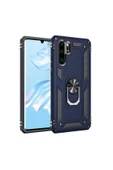 CEPCASE    Huawei P30 Pro Kılıf Standlı Magnet Mıknatıslı Yüzük Armored Zırhlı Kapak thumbnail 1