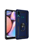 CEPCASE    Samsung Galaxy A10s Kılıf Standlı Magnet Mıknatıslı Yüzük Armored Zırhlı Kapak thumbnail 1