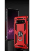 CEPCASE    Samsung Galaxy S10 Plus Kılıf Standlı Magnet Mıknatıslı Yüzük Armored Zırhlı Kapak thumbnail 3