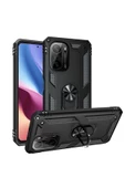 CEPCASE    Xiaomi Redmi K40 Kılıf Standlı Magnet Mıknatıslı Yüzük Armored Zırhlı Kapak - 1