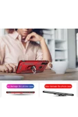 CEPCASE    Samsung Galaxy A20s Kılıf Standlı Magnet Mıknatıslı Yüzük Armored Zırhlı Kapak thumbnail 6