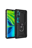 CEPCASE    Xiaomi Mi Note 10 Kılıf Standlı Magnet Mıknatıslı Yüzük Armored Zırhlı Kapak thumbnail 1