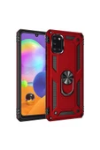 CEPCASE    Samsung Galaxy A31 Kılıf Standlı Magnet Mıknatıslı Yüzük Armored Zırhlı Kapak - 1