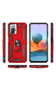 CEPCASE    Xiaomi Redmi Note 10 Pro Kılıf Standlı Magnet Mıknatıslı Yüzük Armored Zırhlı Kapak - 6