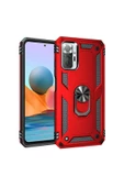 CEPCASE    Xiaomi Redmi Note 10 Pro Kılıf Standlı Magnet Mıknatıslı Yüzük Armored Zırhlı Kapak - 4