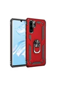 CEPCASE    Huawei P30 Pro Kılıf Standlı Magnet Mıknatıslı Yüzük Armored Zırhlı Kapak thumbnail 1