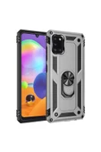 CEPCASE    Samsung Galaxy A31 Kılıf Standlı Magnet Mıknatıslı Yüzük Armored Zırhlı Kapak - 2
