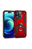 CEPCASE    Iphone 14 Pro Max Kılıf Standlı Magnet Mıknatıslı Yüzük Armored Zırhlı Kapak thumbnail 4