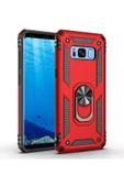 CEPCASE    Samsung Galaxy S8 Kılıf Standlı Magnet Mıknatıslı Yüzük Armored Zırhlı Kapak thumbnail 2