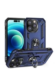 CEPCASE    Iphone 14 Pro Max Kılıf Standlı Magnet Mıknatıslı Yüzük Armored Zırhlı Kapak thumbnail 1