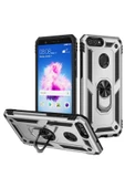 CEPCASE    Huawei P Smart Kılıf Standlı Magnet Mıknatıslı Yüzük Armored Zırhlı Kapak thumbnail 2