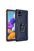 CEPCASE    Samsung Galaxy M31s Kılıf Standlı Magnet Mıknatıslı Yüzük Armored Zırhlı Kapak thumbnail 1